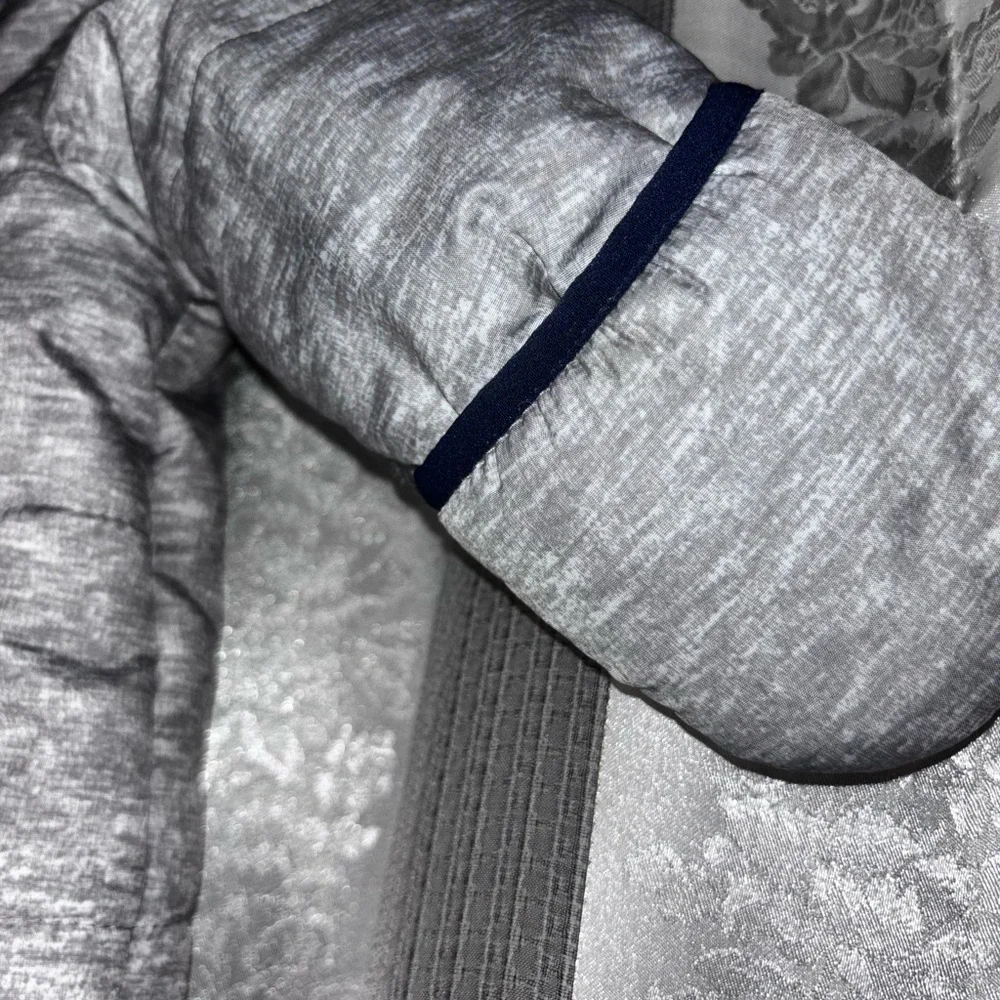 OshKosh B'gosh Gray‎ Puffer Snowsuit with Brown Accents